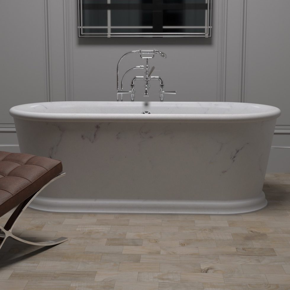 Montecito-Floor-Mounted-Tub-System-with-a-tub