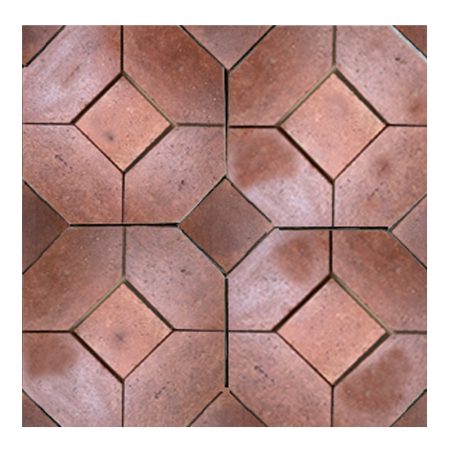RT 419 - Picket and Square Octagon Terracotta Reclaimed